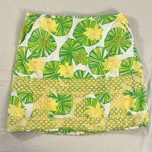 Lilly Pulitzer Hip Hop Lily Pad Skirt - Size 8